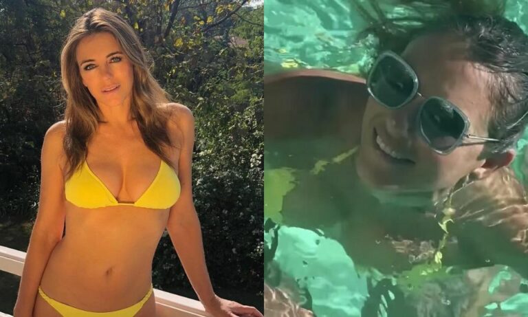 Elizabeth Hurley Sends Temperatures Soaring In A Bright Yellow Bikini