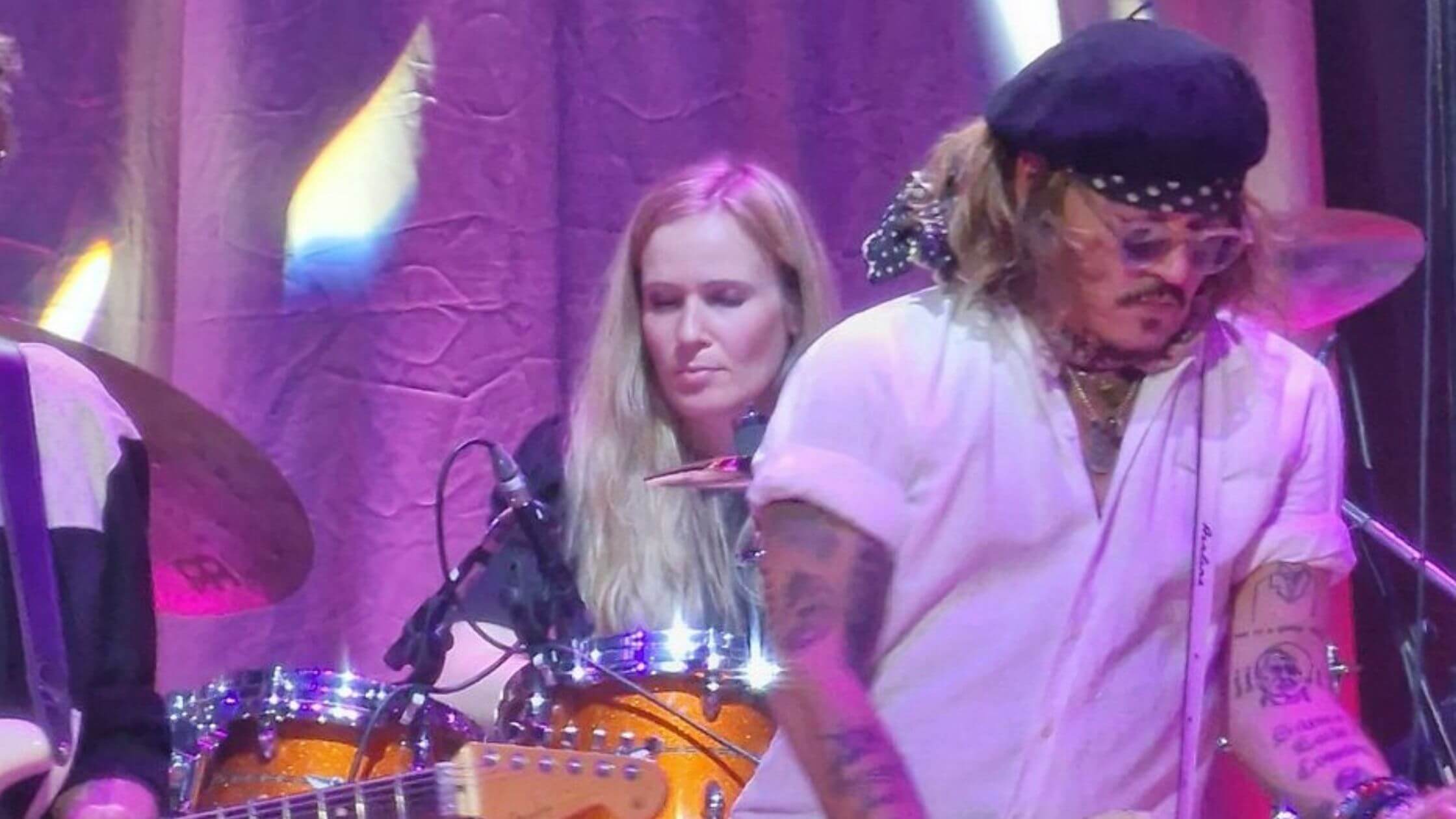 Johnny Depp Dyes Hair & Breaks Into Surprise Performance With Jeff