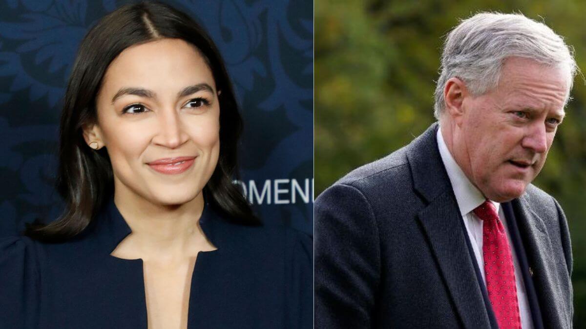 Alexandria Ocasio-Cortez Calls Out Mark Meadows For Seeking Pardon 'He knew He Was Breaking The Law'