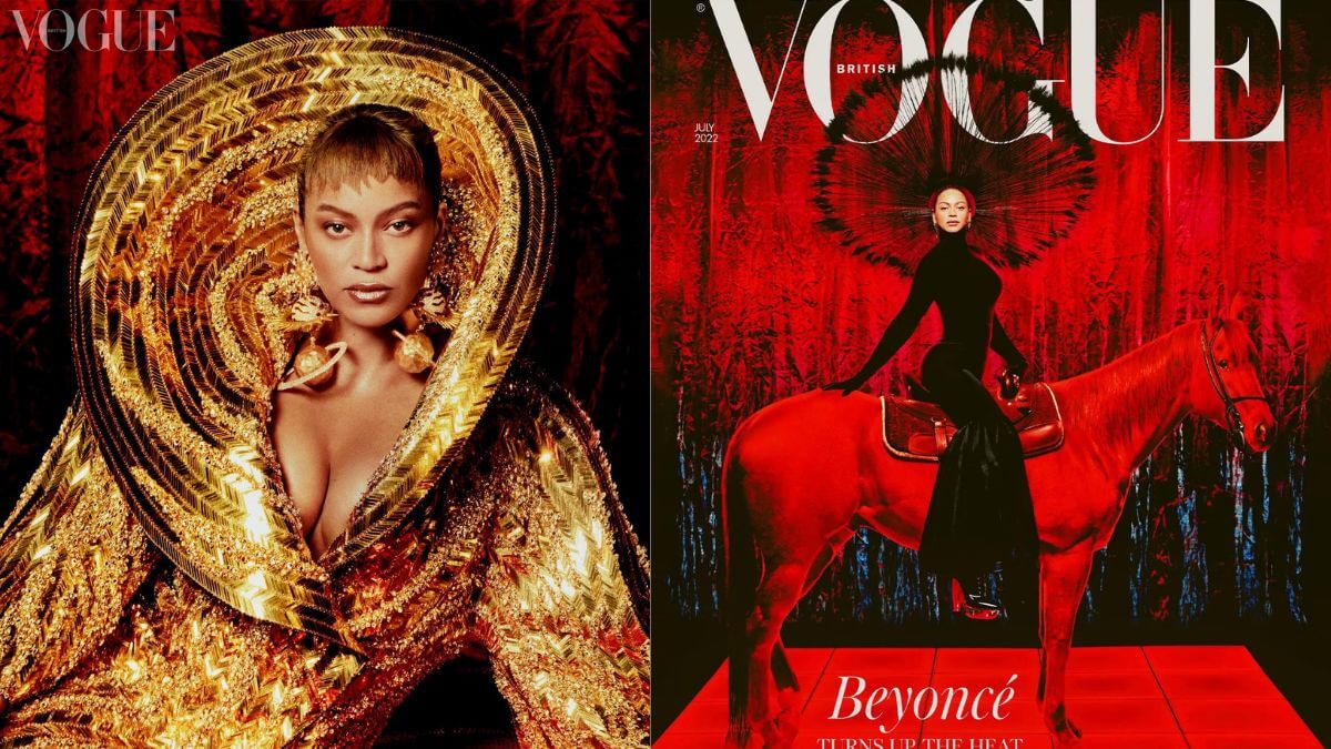 Beyoncé All Embellished In Designer Pieces, Covers For Vogue July 2022