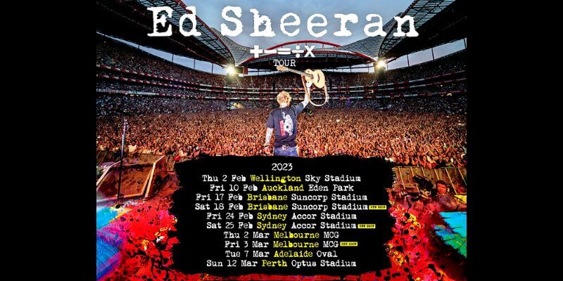 Ed Sheeran Has Added Three Extra Dates To His 2023 Music Tour Of Australia And New Zealand