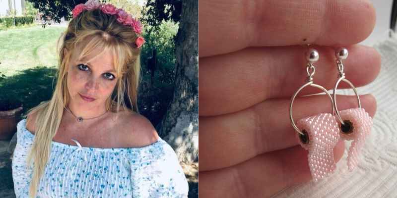 Know The Story! Britney Spears In Toilet Paper Designed Earrings!!