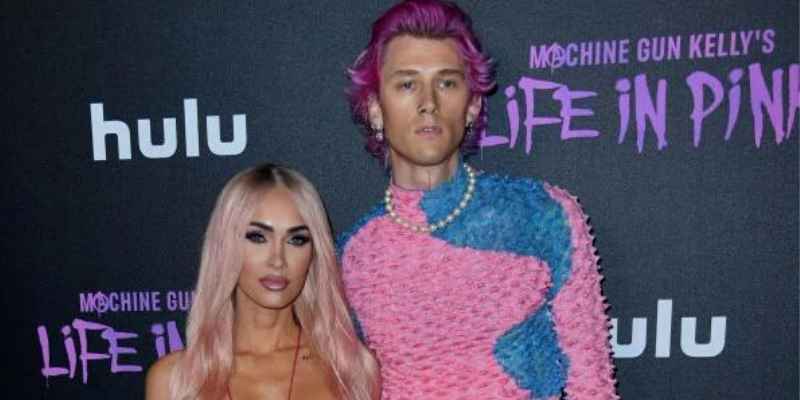 Megan Fox and MGK Twin At Premiere Of His Film "Life In Pink" In Bubblegum Pink!