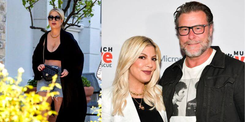 Tori Spelling Wears Daisy Dukes And A Crop Top After Her Separation