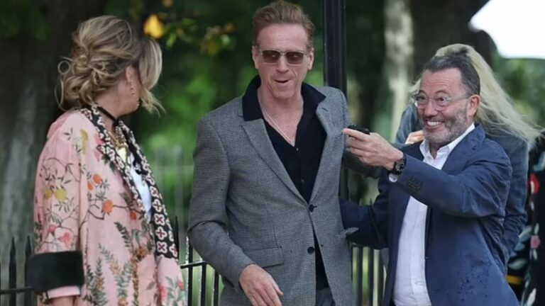 Damian Lewis Caught Up With Friends At The Serpentine Gallery Party!