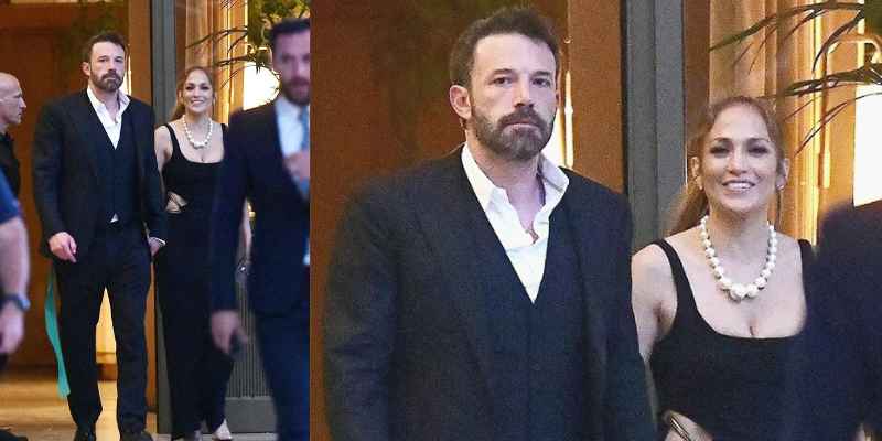 Jennifer Lopez Cradles Ben Affleck During Birthday Dinner Slaying In Black Gown