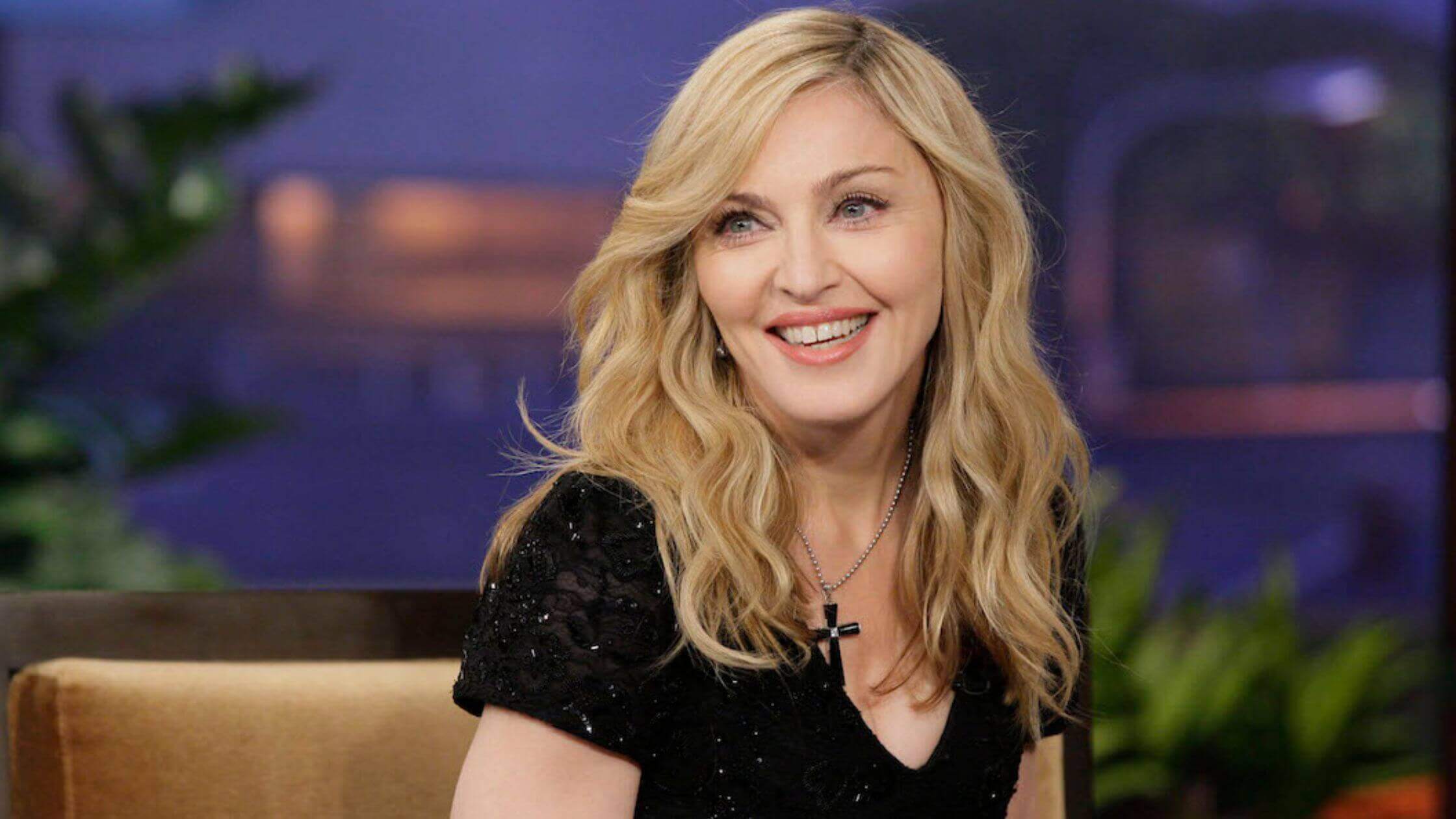Madonna, 63, Looks Stunning In A Low-cut Dress For Family Game Night
