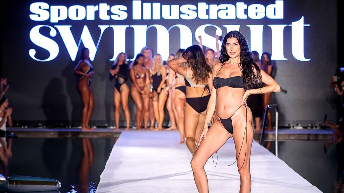 Nicole Williams Reveals Baby Bump While Walking In Runway