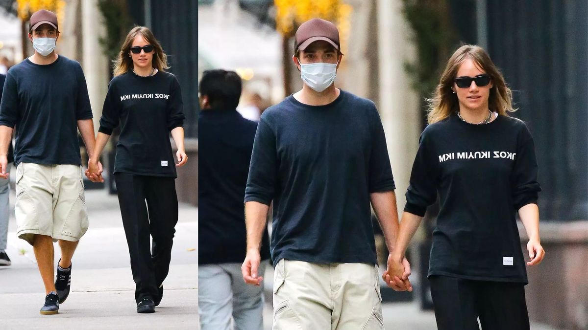 Robert Pattinson And Suki Waterhouse Hold Hands During The NYC Stroll