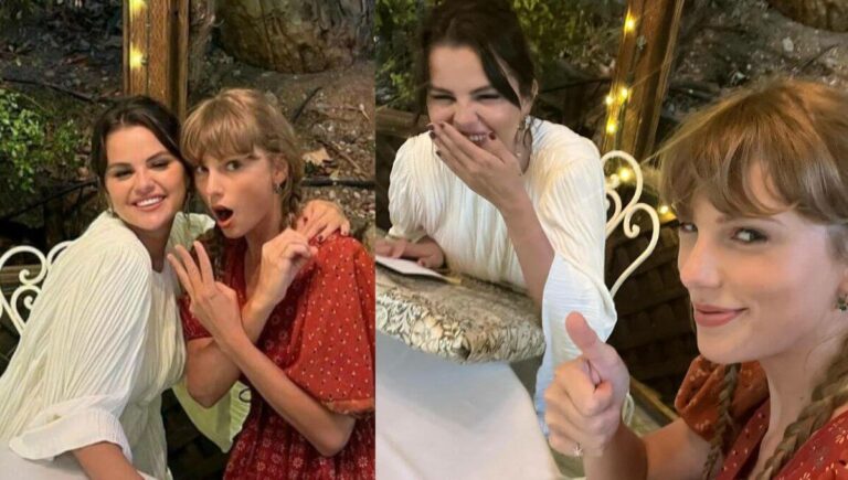 Taylor Swift Celebrated Selena Gomez’s 30th Birthday In This Prairie-Girl Dress Style