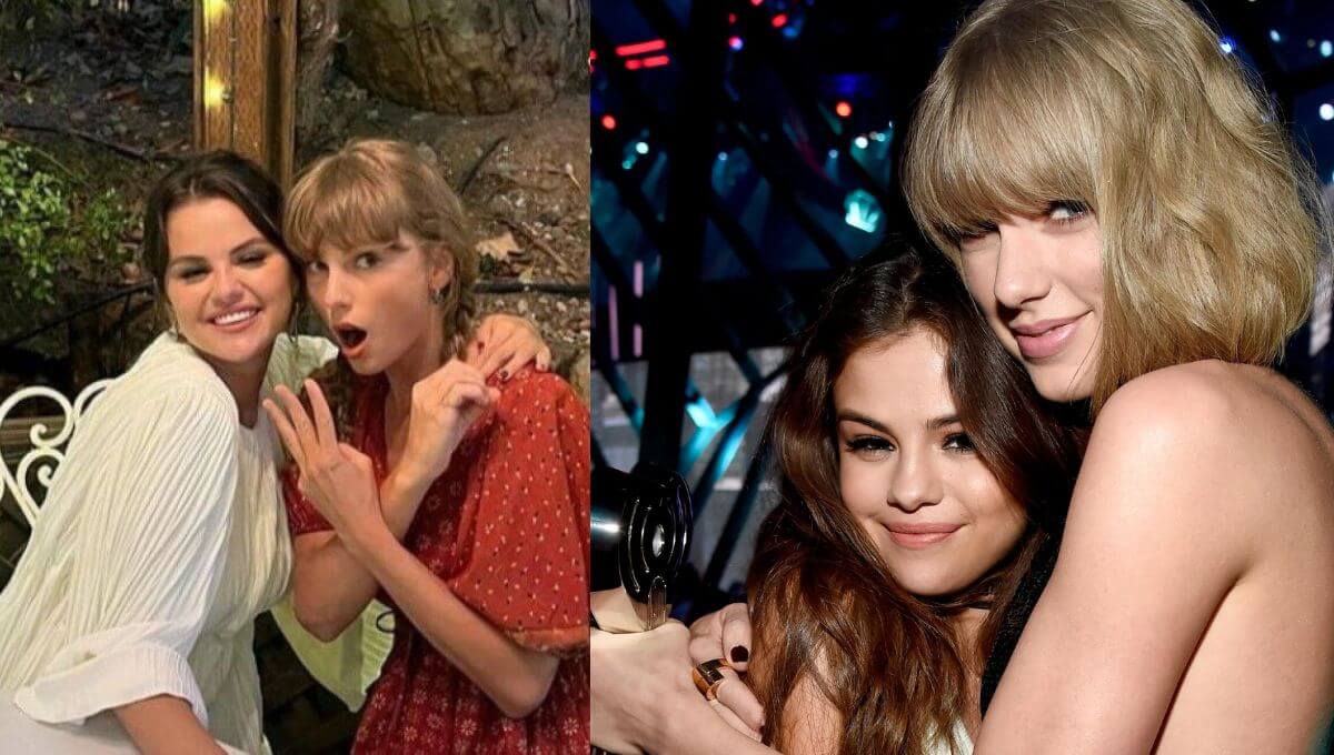 Taylor Swift Celebrated Selena Gomez's 30th Birthday In This Prairie-Girl Dress Style