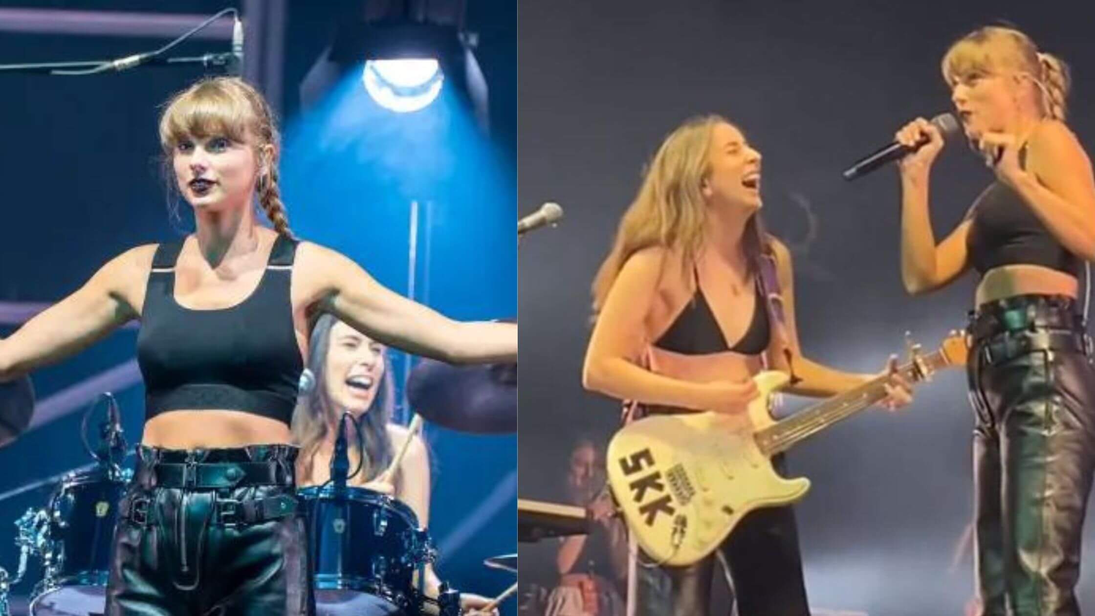 Taylor Swift Makes A Surprise Appearance At Haim’s London Gig