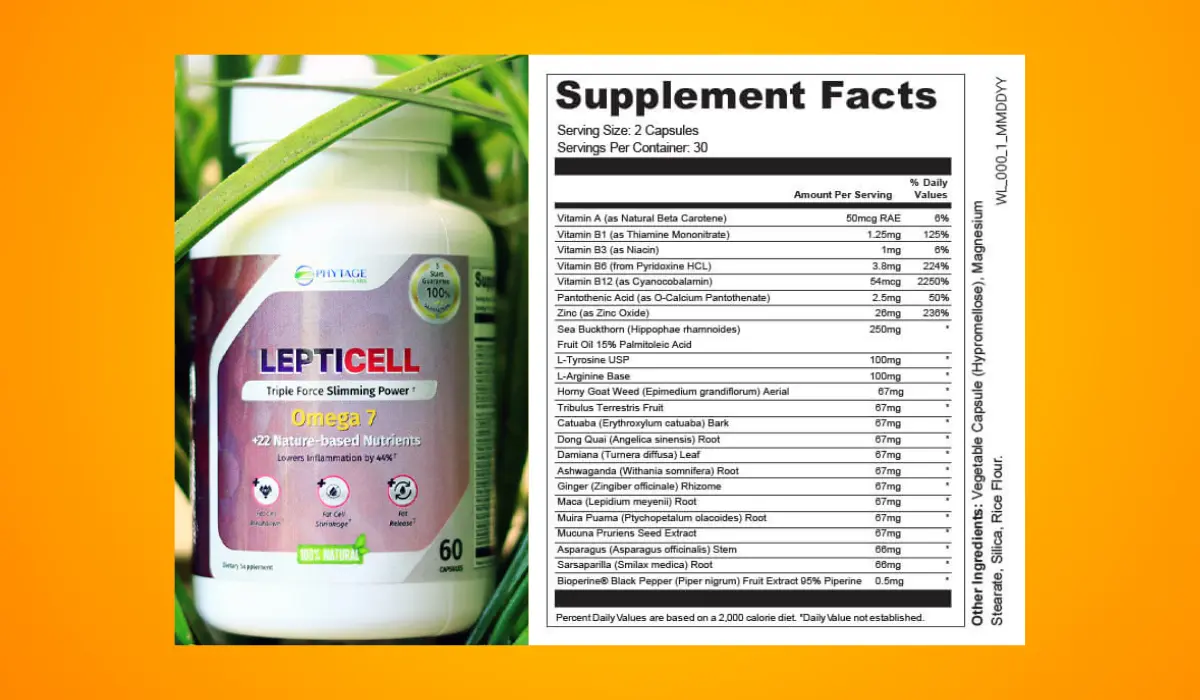 LeptiCell Supplement Facts