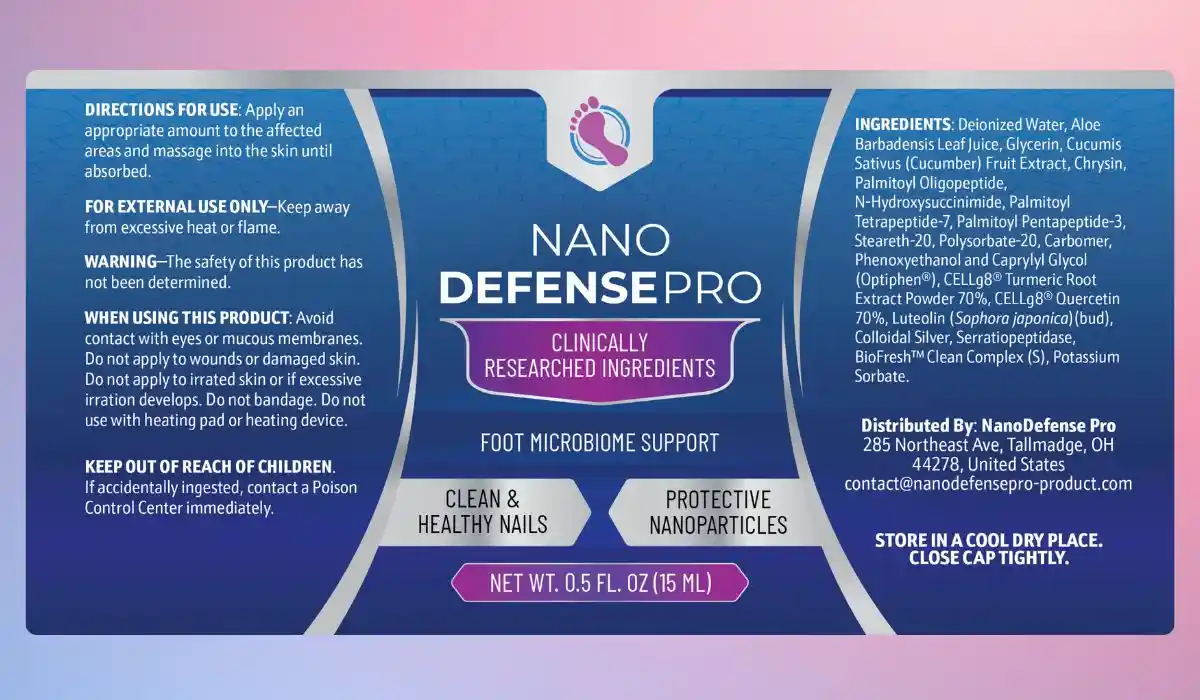 NanoDefense Pro Supplement Facts