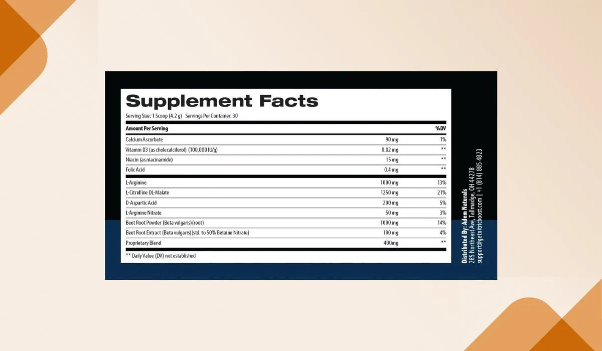 Nitric Boost Ultra Dosage