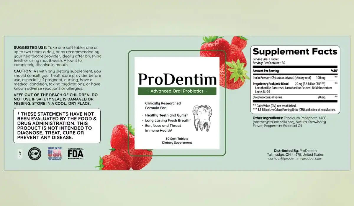 ProDentim Label