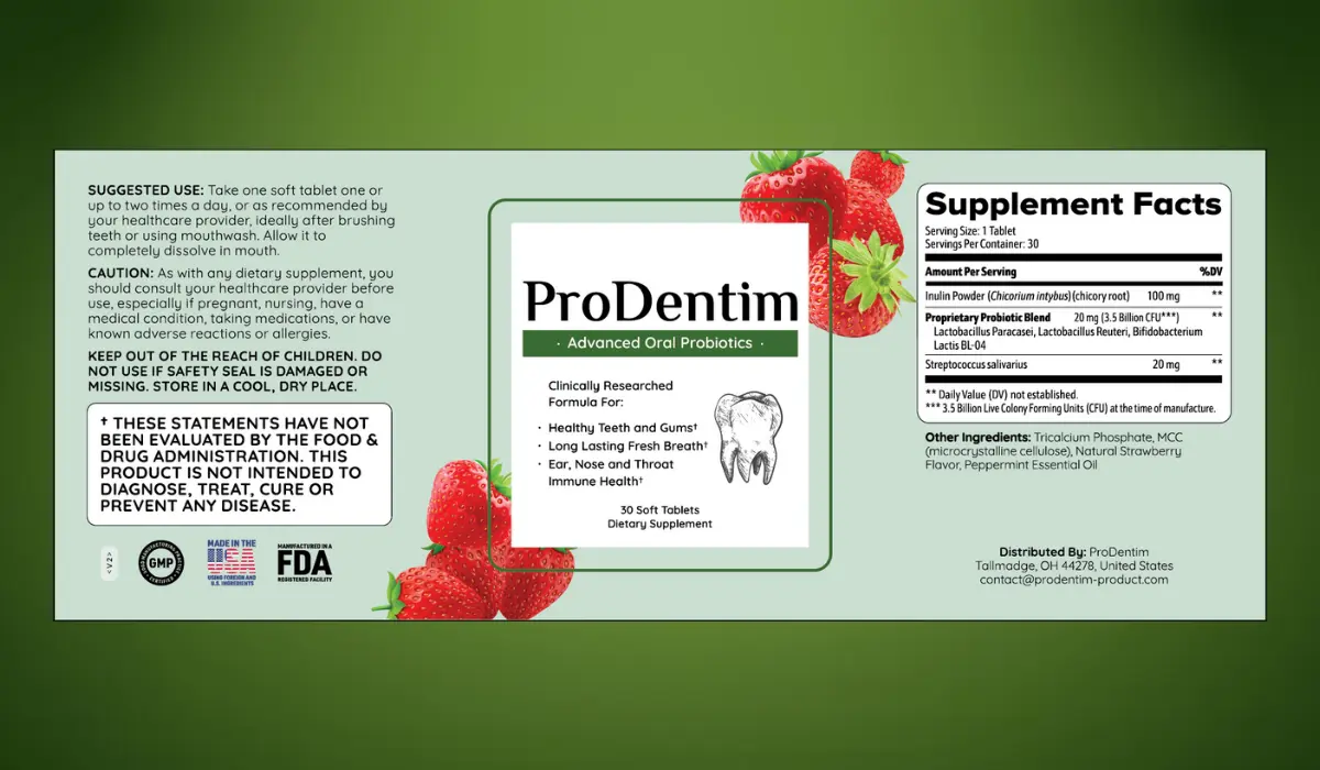 ProDentim Supplement Facts