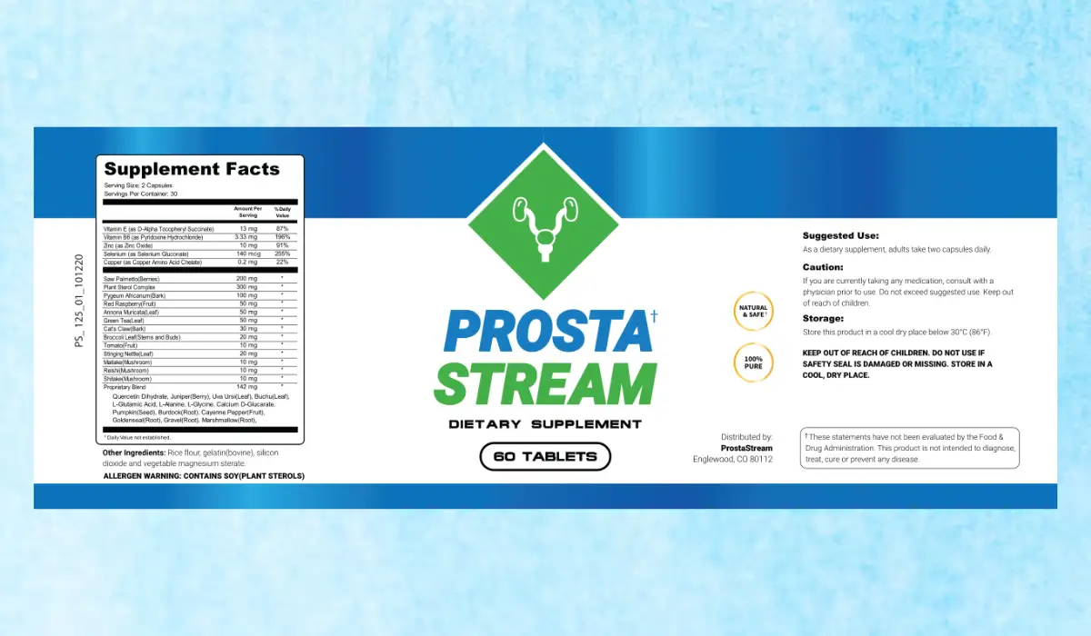 ProstaStream Supplement Facts