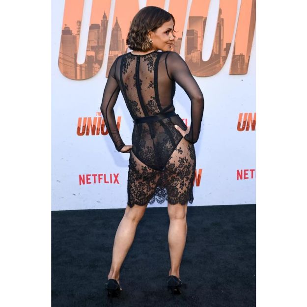 Halle Berry Dazzles at The Union Premiere in Daring Sheer Lace Outfit