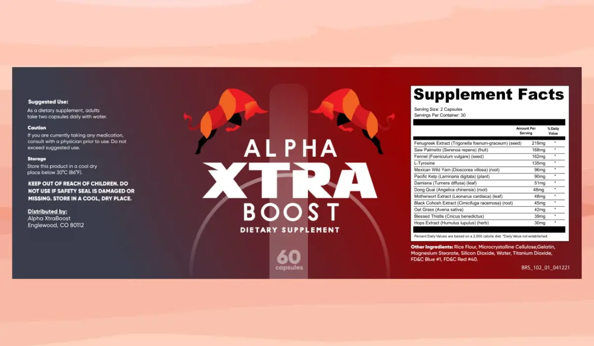 Alpha Xtra Boost Supplement Facts