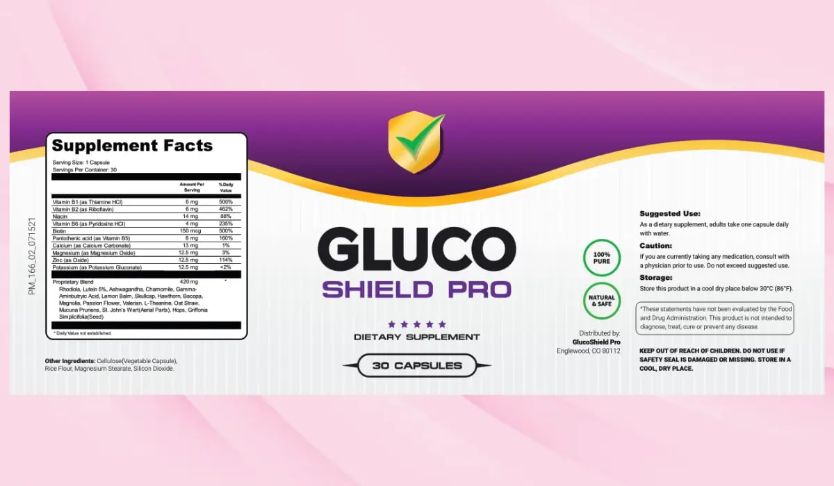 Gluco Shield Pro Supplement Facts