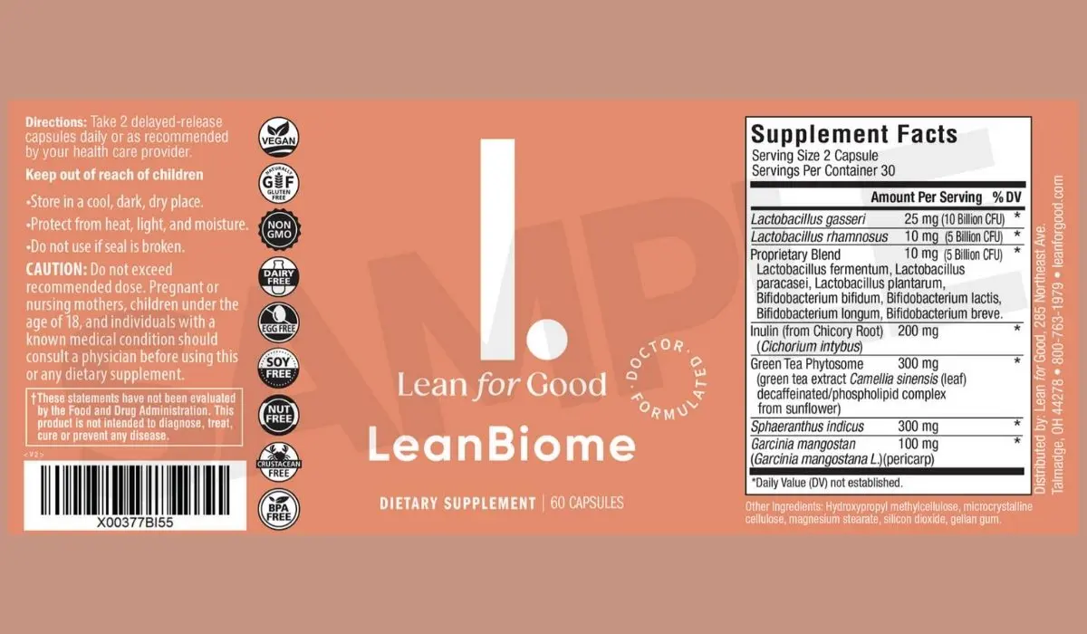 LeanBiome Fat-Burning Capsule Facts