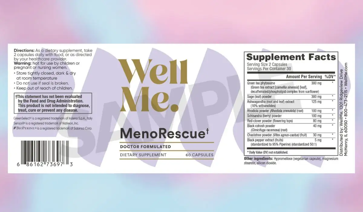 MenoRescue Supplement Facts