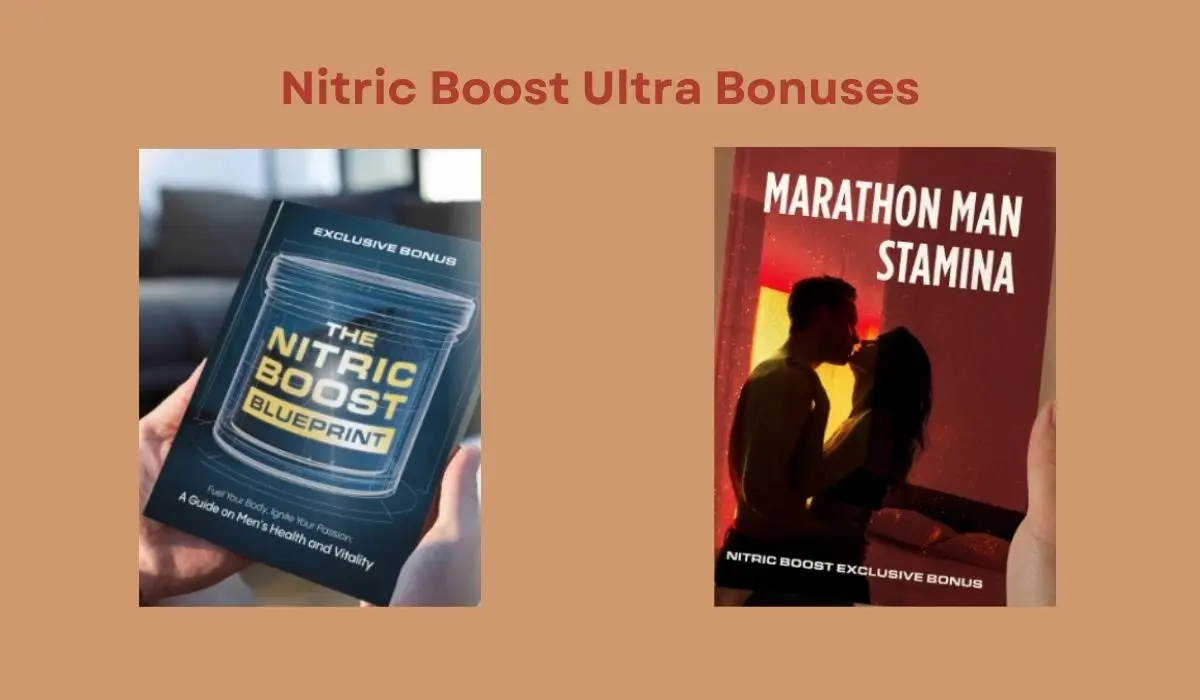 Nitric Boost Ultra Bonuses Male Vitality Support Powder