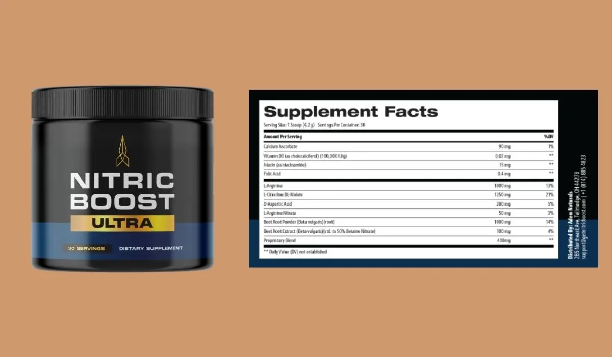 Nitric Boost Ultra Supplement Facts