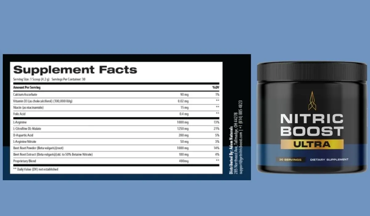 Nitric Boost Ultra Testosterone Booster Details