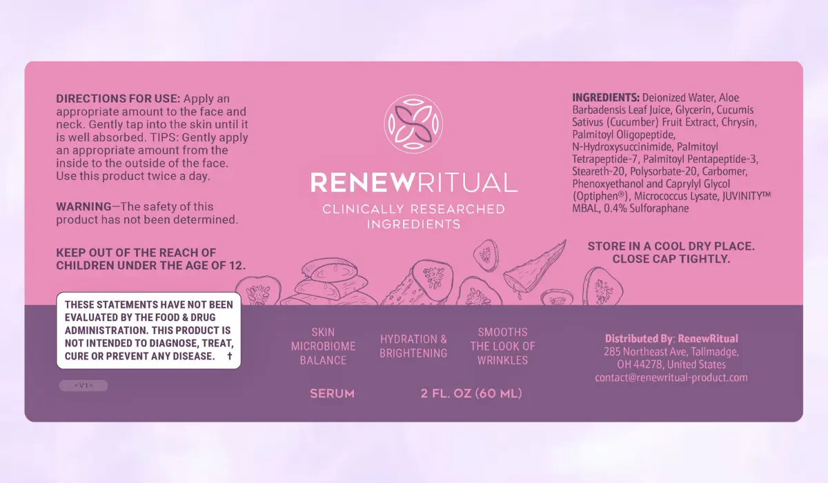 Renew Ritual Supplement Facts