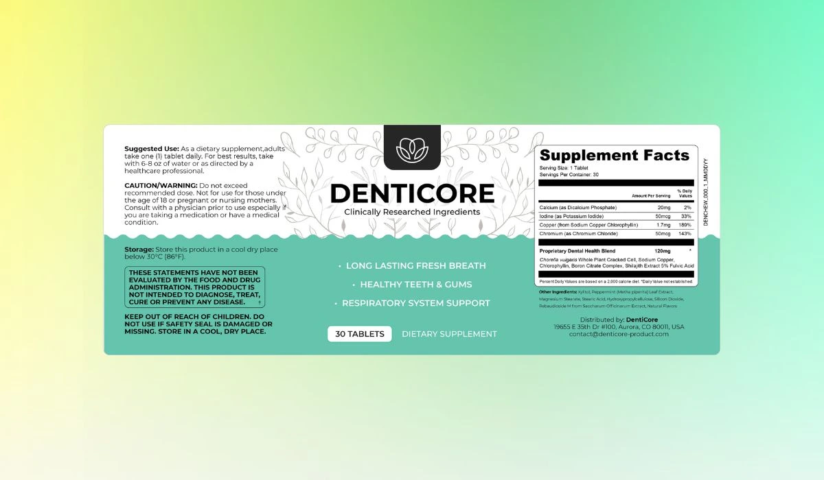 DentiCore Dosage