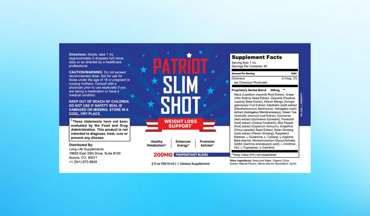 Patriot Slim Shot Dosage