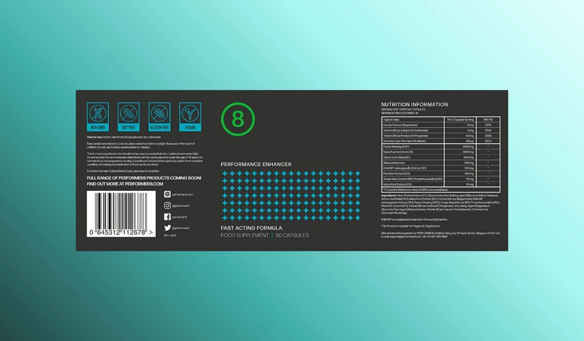 Performer 8 Dosage