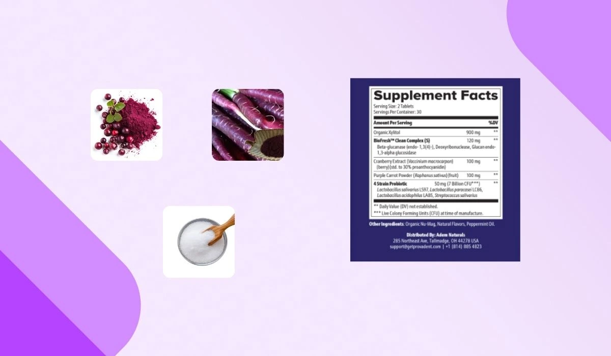 ProvaDent Ingredients