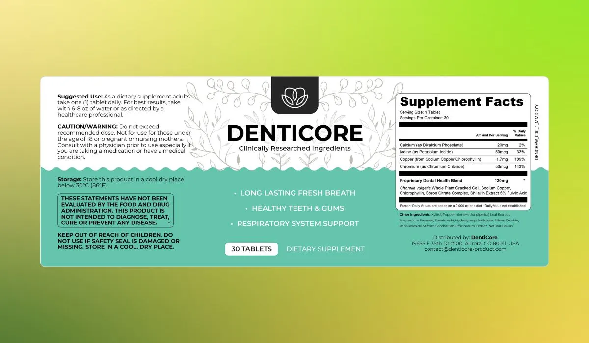 DentiCore Dosage