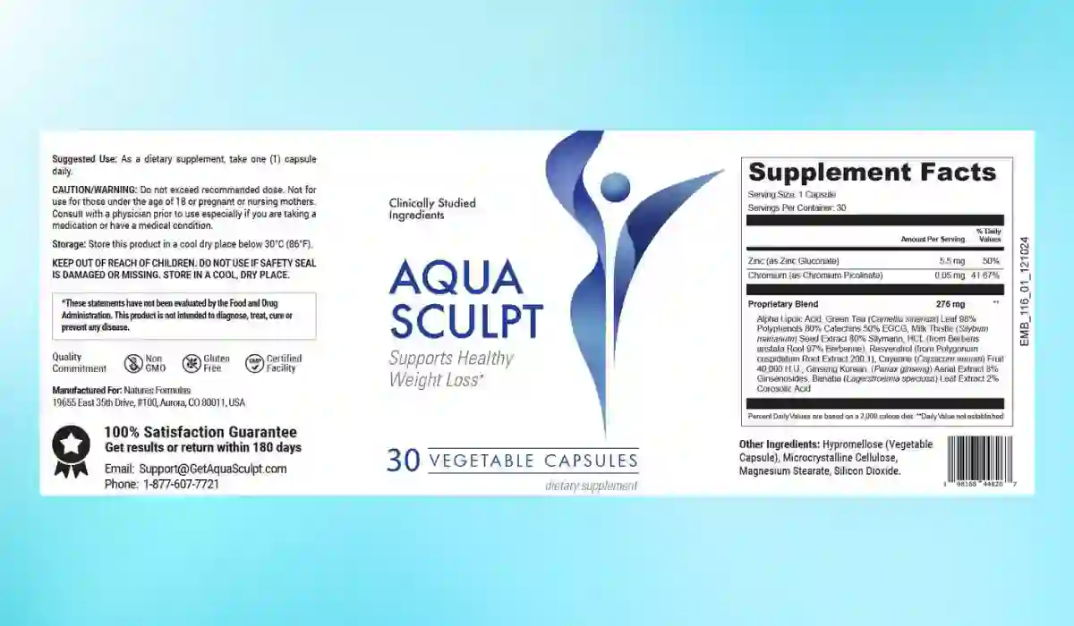 Aqua Sculpt Ingredients